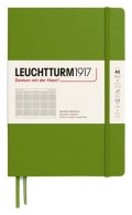 : Zápisník Leuchtturm1917 A5 tvrdé desky Moss čtverečkovaný