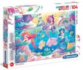 neuveden: Puzzle Supercolor Pod mořem Glitter 104 dílků