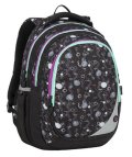 neuveden: Bagmaster Školní batoh MAXVELL 9 A BLACK/GRAY/VIOLET