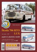 Antonický Michal: Autobus Škoda 706 RTO LUX - Papírový plastický model