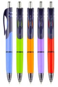 neuveden: Triangle kuličkové pero Easy Ink, modrá náplň displej, mix barev