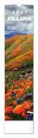 : Kalendář 2027 nástěnný: Krajina, 12 x 48 cm