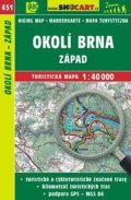 neuveden: SC 451 Okolí Brna, západ 1:40 000