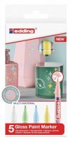 neuveden: Edding Lakový popisovač 751 - Pastel, sada 5 ks