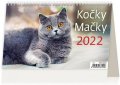 neuveden: Kalendář stolní 2022 - Kočky/Mačky