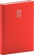 neuveden: Diář 2024: Capys - červený, denní, 15 × 21 cm