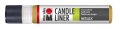 neuveden: Marabu Candle Liner na svíčky - glitrový zlatý 25 ml