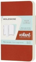 neuveden: Moleskine: Volant zápisníky čisté oranžový modrý XS