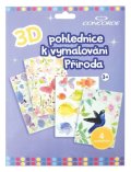 -: 3D pohlednice k vymalování Příroda
