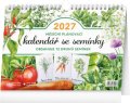 : Kalendář 2027 Měsíční, plánovací se semínky, 30 x 21 cm