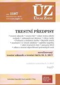 neuveden: ÚZ 1187 Trestní předpisy 2017