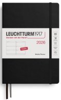 neuveden: Weekly Planner 2026 Medium (A5) Black
