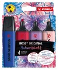 neuveden: Zvýrazňovač STABILO BOSS ORIGINAL NatureCOLORS Wildflower - sada 4 ks