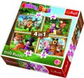 neuveden: Trefl Puzzle Máša a medvěd 4v1 (35,48,54,70 dílků)