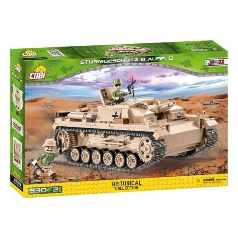 neuveden: Stavebnice COBI II WW Sturmgeschutz III Ausf. D, 530 kostek, 2 f
