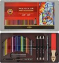 neuveden: Koh-i-noor pastelky umělecké POLYCOLOR kreslířská sada 32 ks v plechové kra