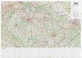 neuveden: Česko - automapa nástěnná 1:360 000 s plastovými lištami (1360x970mm)