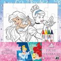 neuveden: Princezny - Omal. puzzle s voskovkami