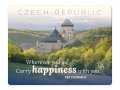 Chinmoy Sri: Magnet na lednici Czech Republic  Wherever you go. Carry Happiness With You