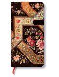 neuveden: Zápisník - Filigree Floral Ebony Slim, slim 90x180