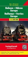 neuveden: Evropa železniční mapa 1:3,5 mil (Bahnen + Fähren Europa, Eisenbahnkarte 1: