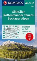 neuveden: Sölktäler, Rottenmanner Tauern, Seckauer Alpen 1:55 000 / sada 2 turistický