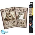 neuveden: One Piece Set plakátů - Wanted Usopp  Franky 2 ks