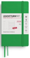 neuveden: Weekly Planner & Notebook 2026 Pocket (A6) Spring Leaf