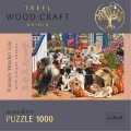 neuveden: Trefl Wood Craft Origin Puzzle Psí přátelství 1000 dílků