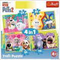 neuveden: Trefl Puzzle Tajný život mazlíčků 2 4v1(35,48,54,70 dílků)