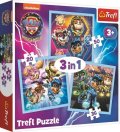 neuveden: Puzzle Tlapková patrola: Mocní hrdinové 3v1 (20,36,50 dílků)