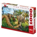 neuveden: Sloni z Botswany - Puzzle 1000 dílků