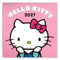 : Kalendář 2027 poznámkový: Hello Kitty , 30 x 30 cm